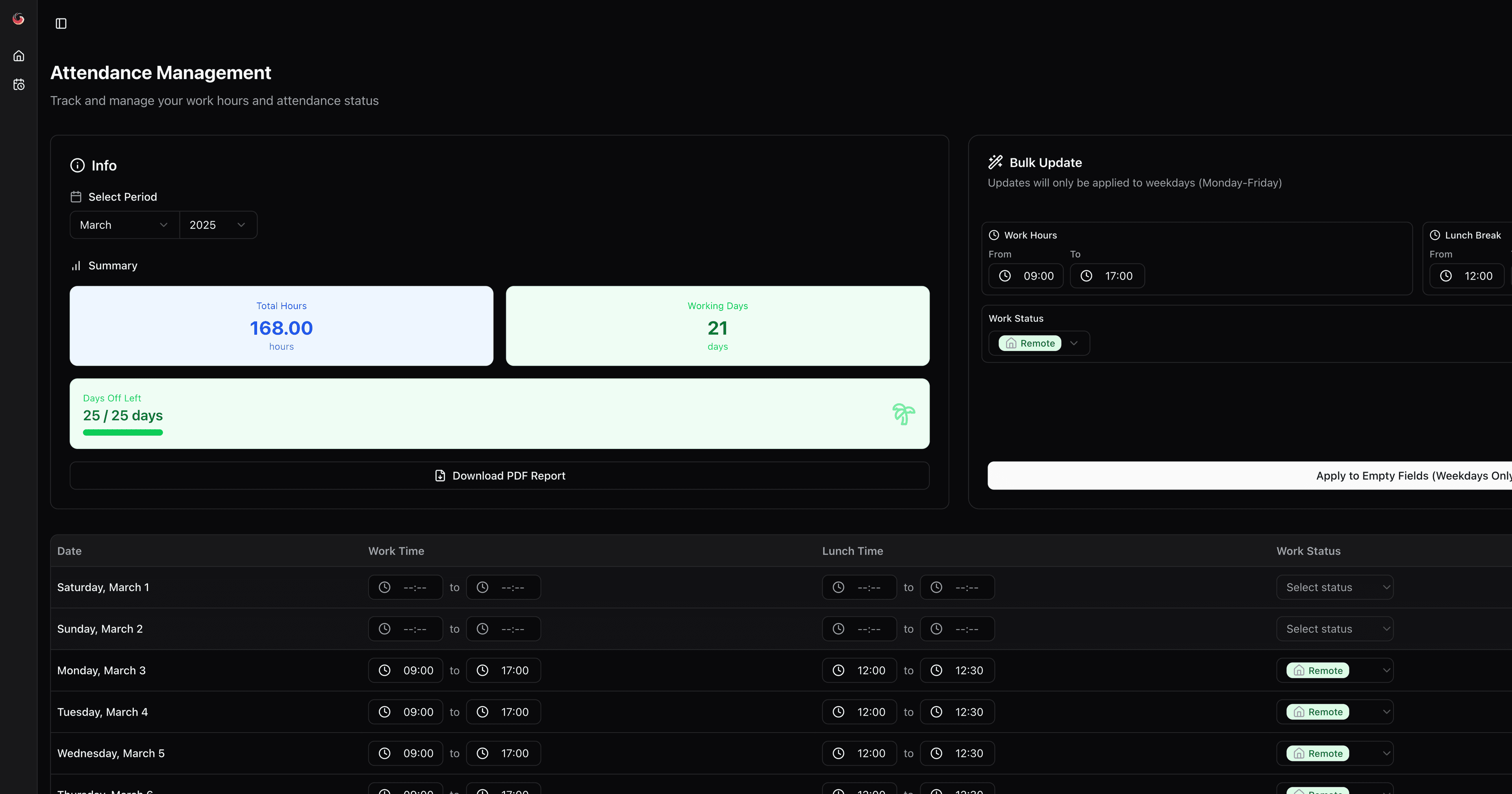 Lutra Labs Internal Dashboard screenshot